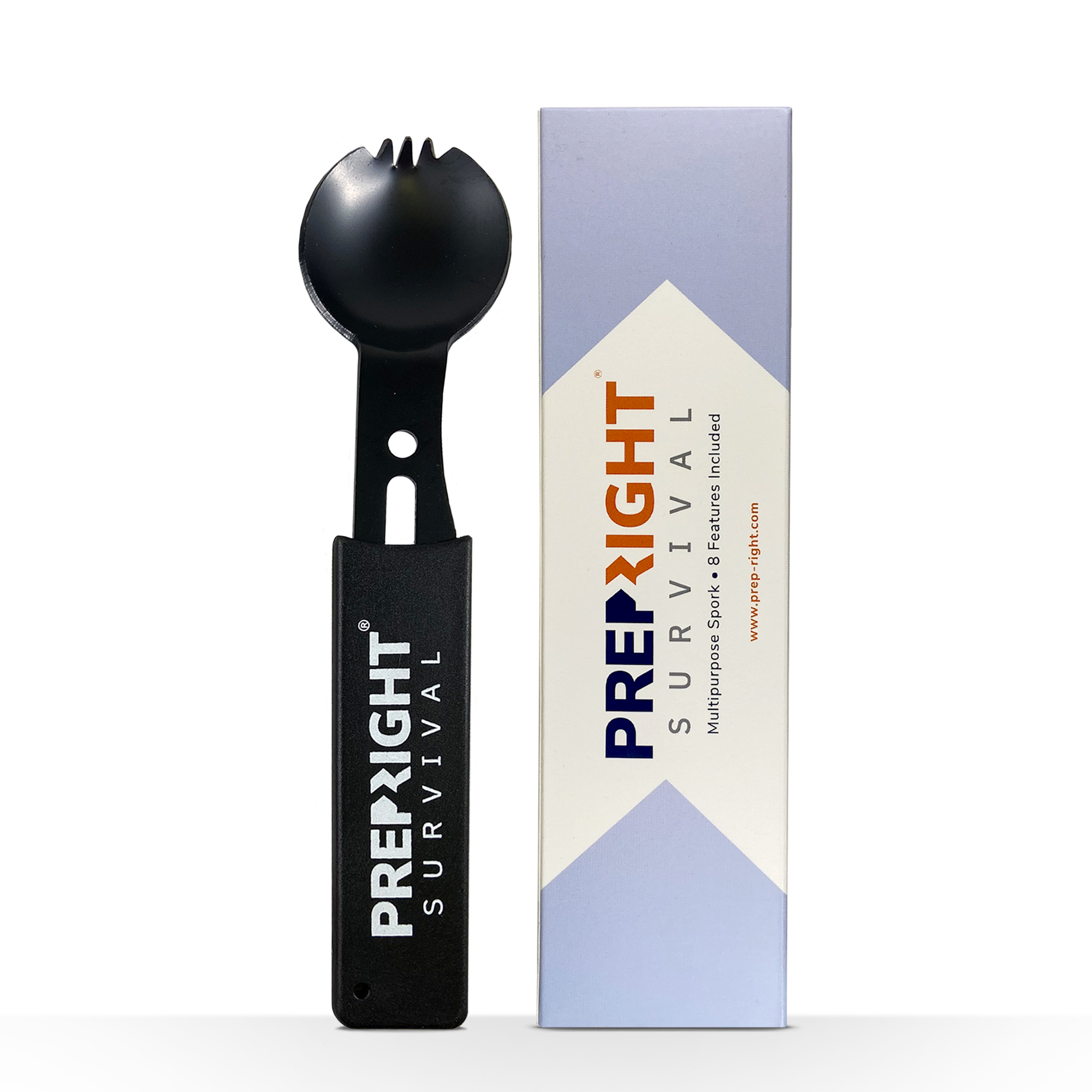 Prep-Right® Survival - Multipurpose Spork, Utility Knife, Spoon Prep-Right® Survival - Multipurpose Spork, Utility Knife, Spoon